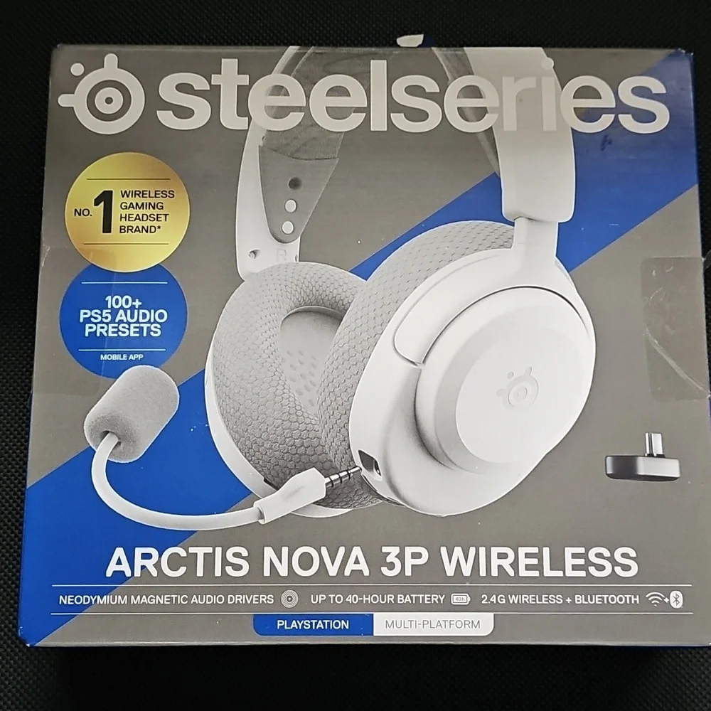 SteelSeries Arctis Nova 3P Wireless Headset New In White